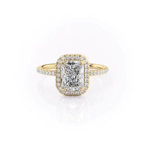The Michelle Set With A 2.5 Carat Radiant Moissanite