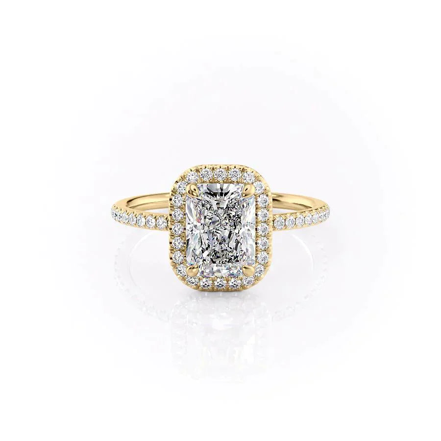 The Michelle Set With A 5 Carat Radiant Moissanite