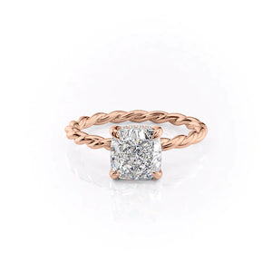 The Alice Set With A 3 Carat Cushion Lab Diamond