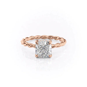 The Alice Set With A Cushion Moissanite
