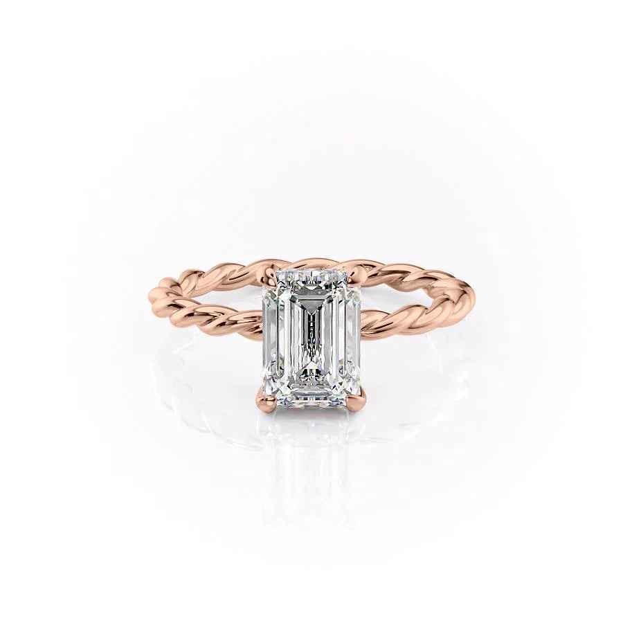 The Alice Set With A 1 Carat Emerald Lab Diamond