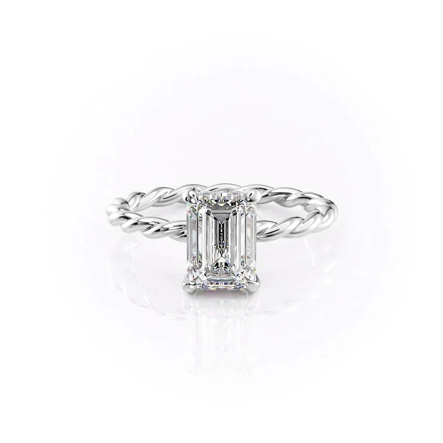 The Alice Set With A 2.5 Carat Emerald Lab Diamond