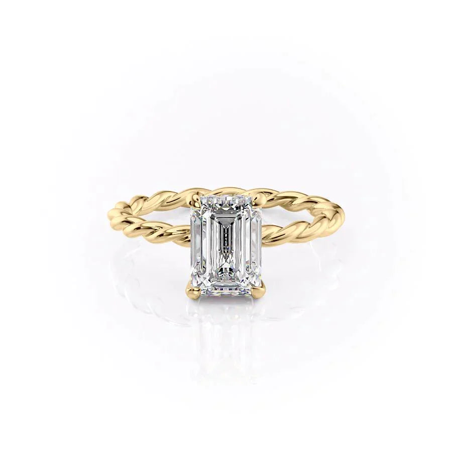 The Alice Set With A 1.5 Carat Emerald Lab Diamond