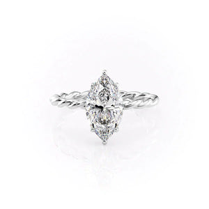 The Alice Set With A 2.5 Carat Marquise Lab Diamond