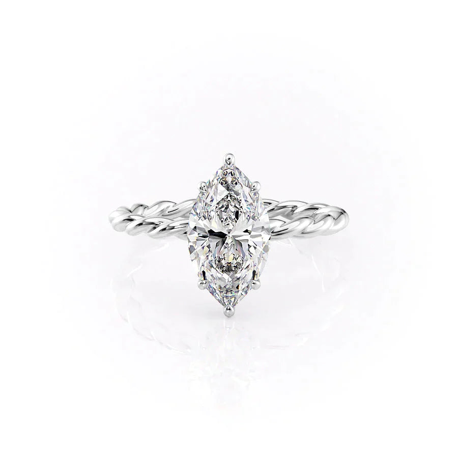 The Alice Set With A 1.5 Carat Marquise Lab Diamond
