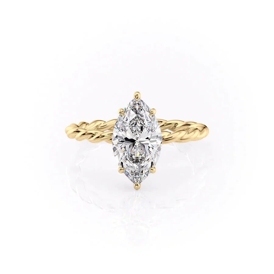 The Alice Set With A 1.5 Carat Marquise Lab Diamond