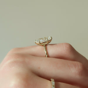 The Alice Set With A 3 Carat Marquise Lab Diamond