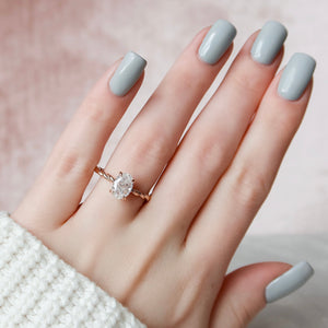 The Alice Set With A 2 Carat Oval Lab Diamond