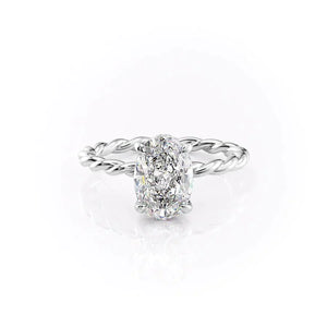 The Alice Set With A 1.5 Carat Oval Lab Diamond