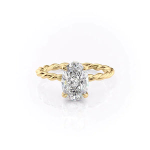 The Alice Set With A 1.5 Carat Oval Lab Diamond