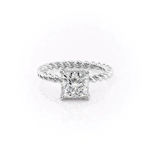 The Alice Set With A 1 Carat Princess Lab Diamond