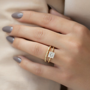 The Alice Set With A Princess Moissanite