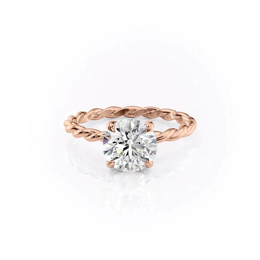 The Alice Set With A 2.5 Carat Round Lab Diamond