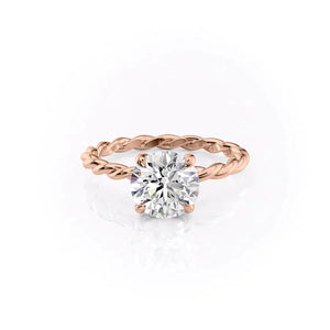 The Alice Set With A 1 Carat Round Lab Diamond