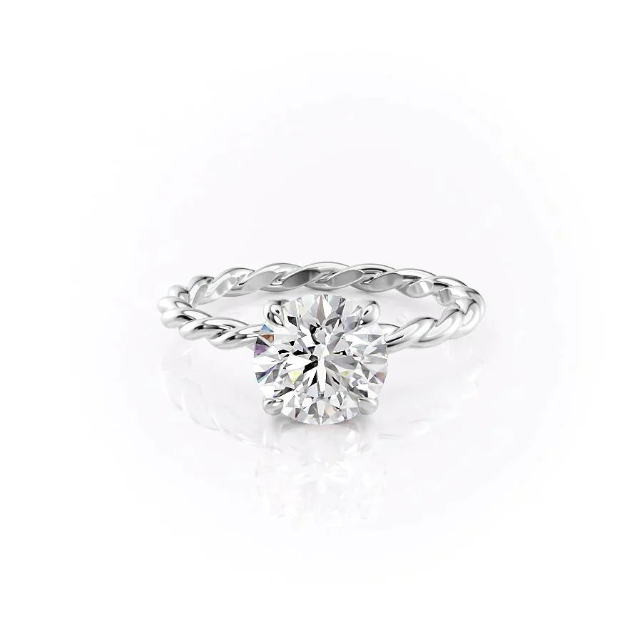 The Alice Set With A 2 Carat Round Lab Diamond