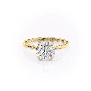 The Alice Set With A 1 Carat Round Lab Diamond