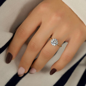 The Alice Set With A 3 Carat Round Lab Diamond