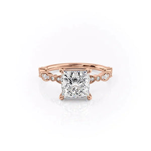 The Jasmine Set With A Princess Moissanite