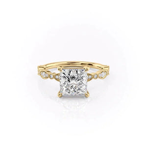 The Jasmine Set With A Princess Moissanite