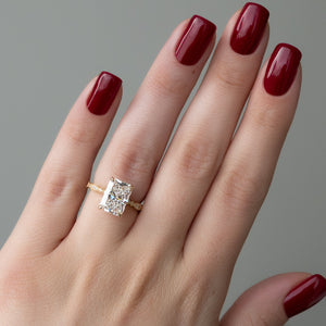 The Jasmine Set With A Radiant Moissanite