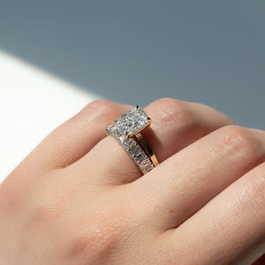 3ct Emerald U Prong Eternity