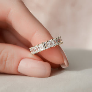 3ct Emerald U Prong Eternity