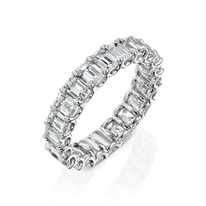 3ct Emerald U Prong Eternity