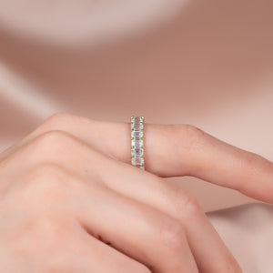 3ct Emerald U Prong Eternity