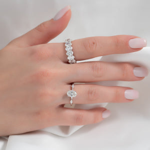 2.5ct Oval U Prong Eternity