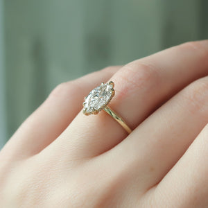 The Mia Set With A 2 Carat Cushion Lab Diamond
