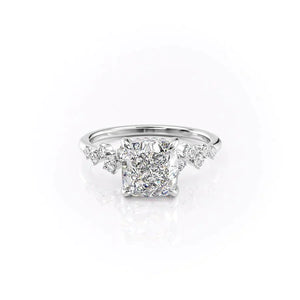 The Mia Set With A 1 Carat Cushion Lab Diamond