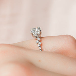 The Mia Set With A 1 Carat Cushion Lab Diamond