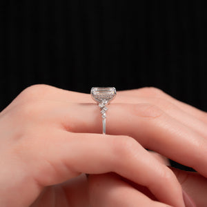 The Mia Set With A 1.5 Carat Emerald Lab Diamond