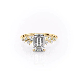 The Mia Set With A 1 Carat Emerald Lab Diamond