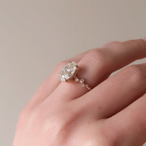 The Mia Set With A 1 Carat Oval Lab Diamond
