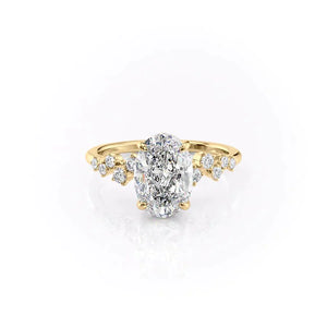 The Mia Set With A 2.5 Carat Oval Lab Diamond