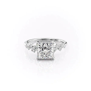 The Mia Set With A 1 Carat Princess Lab Diamond