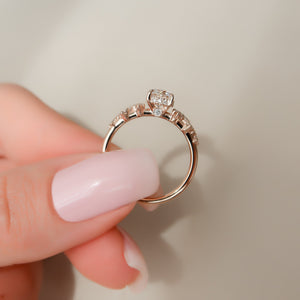 The Mia Set With A 1.5 Carat Round Lab Diamond