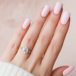 The Mia Set With A Round Moissanite
