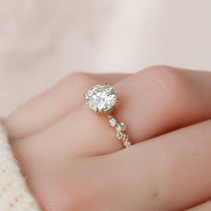 The Mia Set With A Round Moissanite