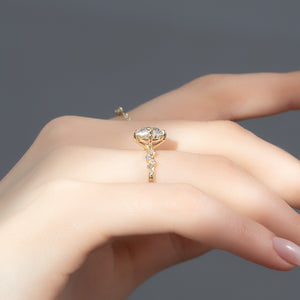 The Mia Set With A 1 Carat Round Lab Diamond