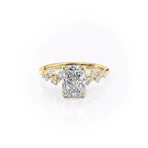 The Mia Set With A Radiant Moissanite