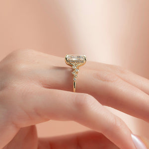 The Mia Set With A Radiant Moissanite
