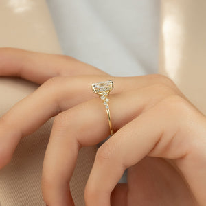The Mia Set With A 2 Carat Radiant Lab Diamond
