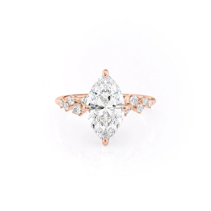 The Mia Set With A 1.5 Carat Marquise Moissanite