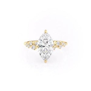 The Mia Set With A Marquise Moissanite
