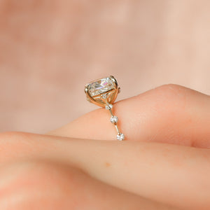 The Penelope Set With A Cushion Moissanite