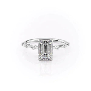 The Penelope Set With A 3 Carat Emerald Lab Diamond