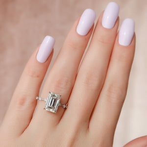 The Penelope Set With A 1.5 Carat Emerald Lab Diamond