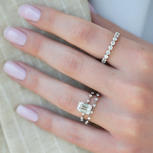 The Penelope Set With A 1.5 Carat Emerald Lab Diamond